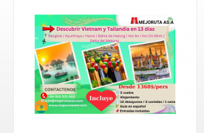 VIAJE GRUPAL descubriendo 2 países (Tailandia y Vietnam) en 13 días