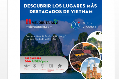 Descubrir los lugares más destacados de Vietnam en 8 días